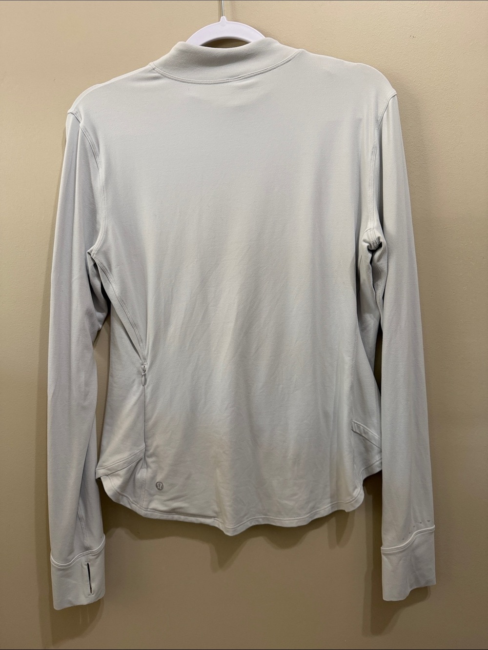 Lululemon Rulu Running Long-Sleeve Mock Neck Shirt in Vapor Size 12 Reflective - Picture 8 of 8